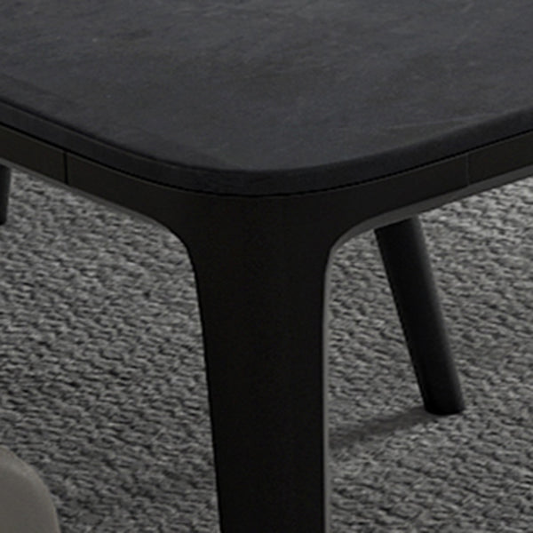 Contemporary Sintered Stone Rectangle Table Set 1/4/7 Pieces Dining Set