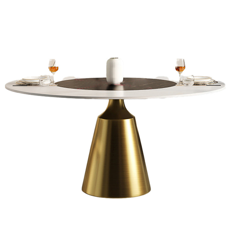 Scandinavian Round Dining Table Set 1/2/5/6/7 Pieces Home Dining Room Set