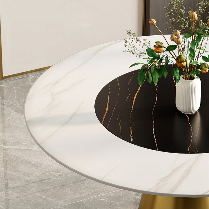 Scandinavian Round Dining Table Set 1/2/5/6/7 Pieces Home Dining Room Set