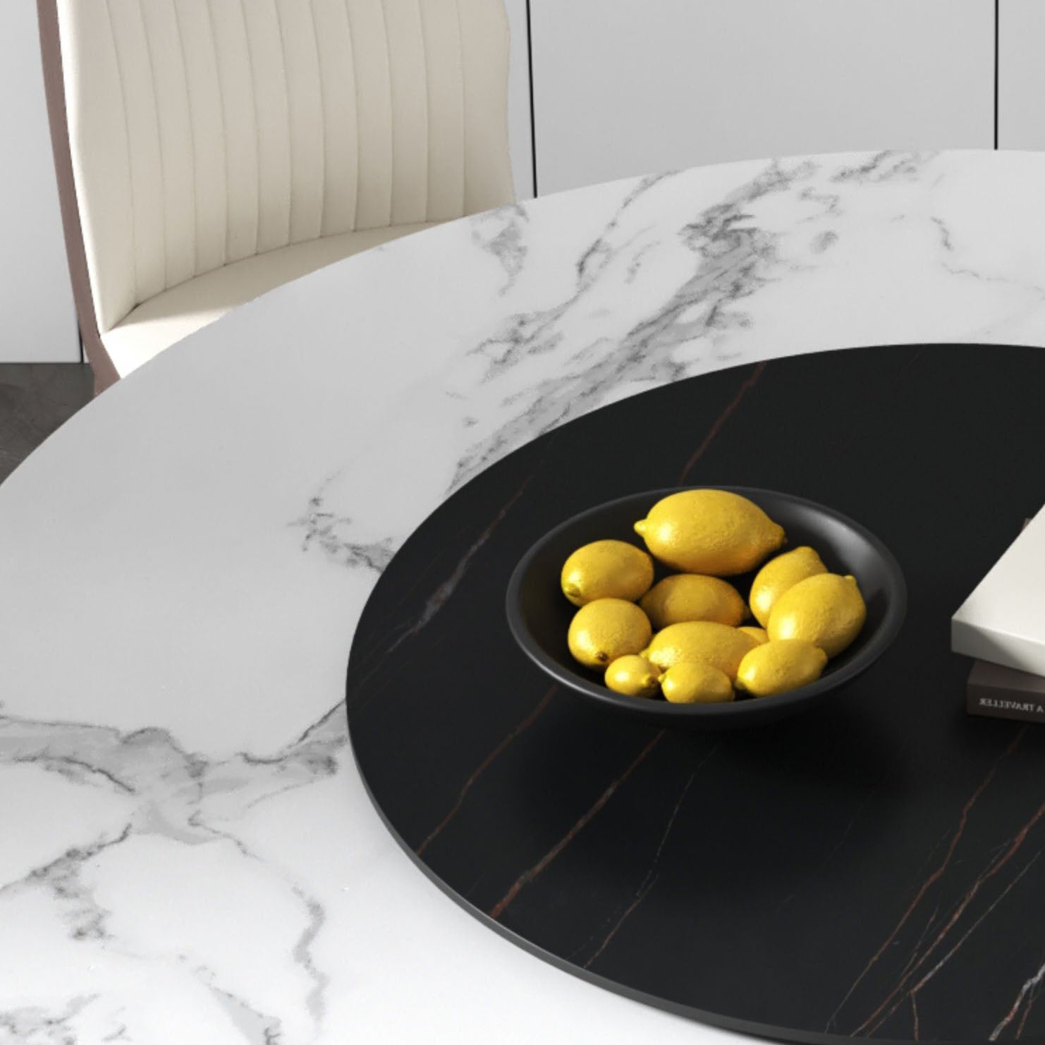 Contemporary Stone Dinner Table Round Dining Table for Dining Room