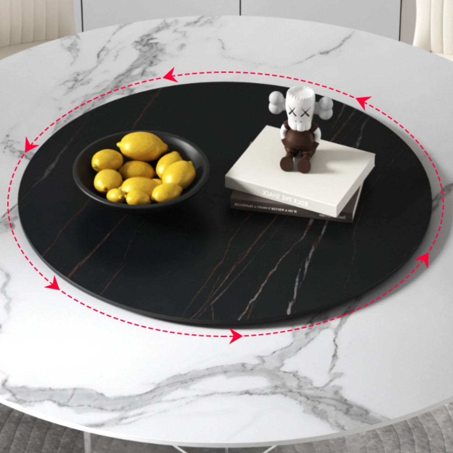 Contemporary Stone Dinner Table Round Dining Table for Dining Room