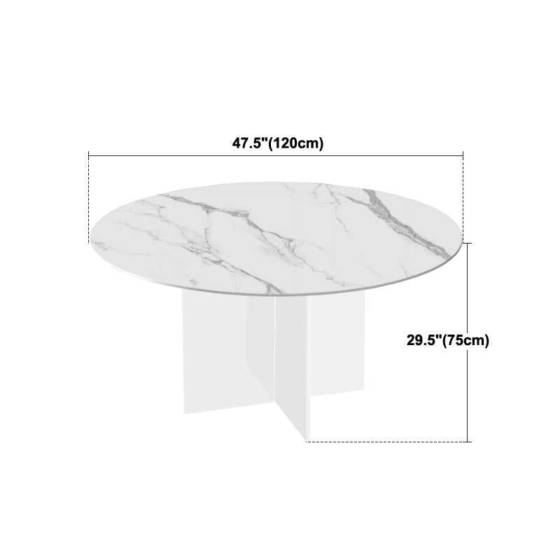 Contemporary Stone Dinner Table Round Dining Table for Dining Room