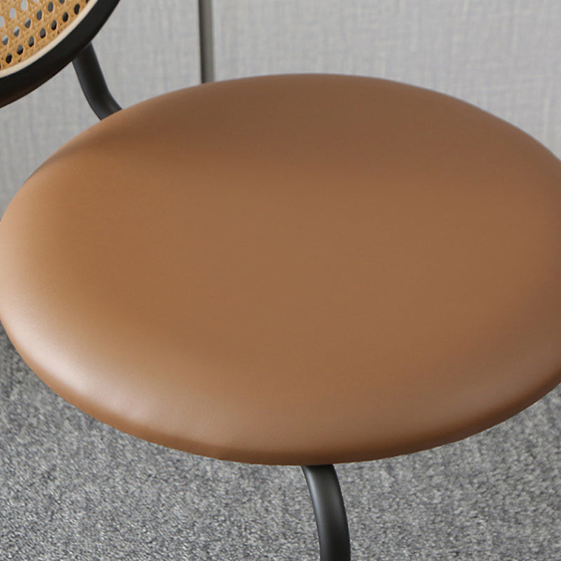 Contemporary Dining Side Chair PU Leather Stacking Side Chair