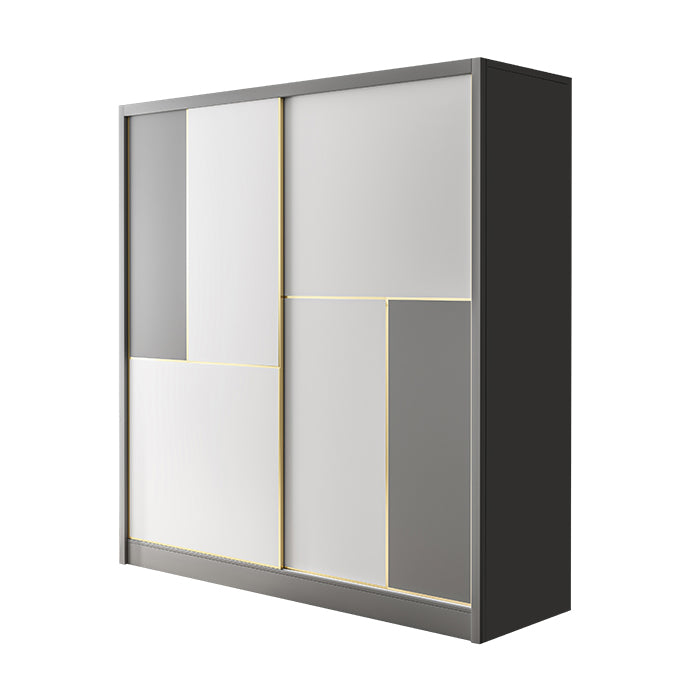 Contemporary Storage Cabinet Sliding Wardrobe Cabinet for Bedroom