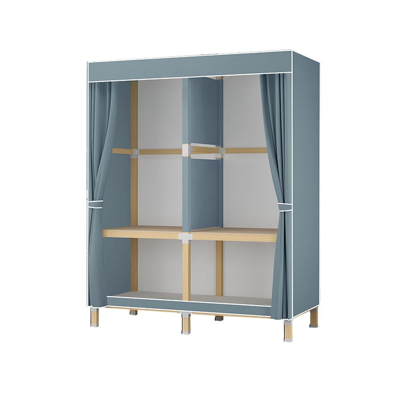 Contemporary Storage Cabinet Engineered Wood Wardrobe Closet