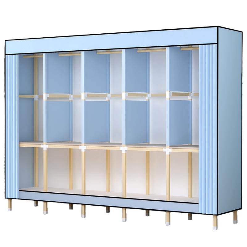 Contemporary Storage Cabinet Engineered Wood Wardrobe Closet