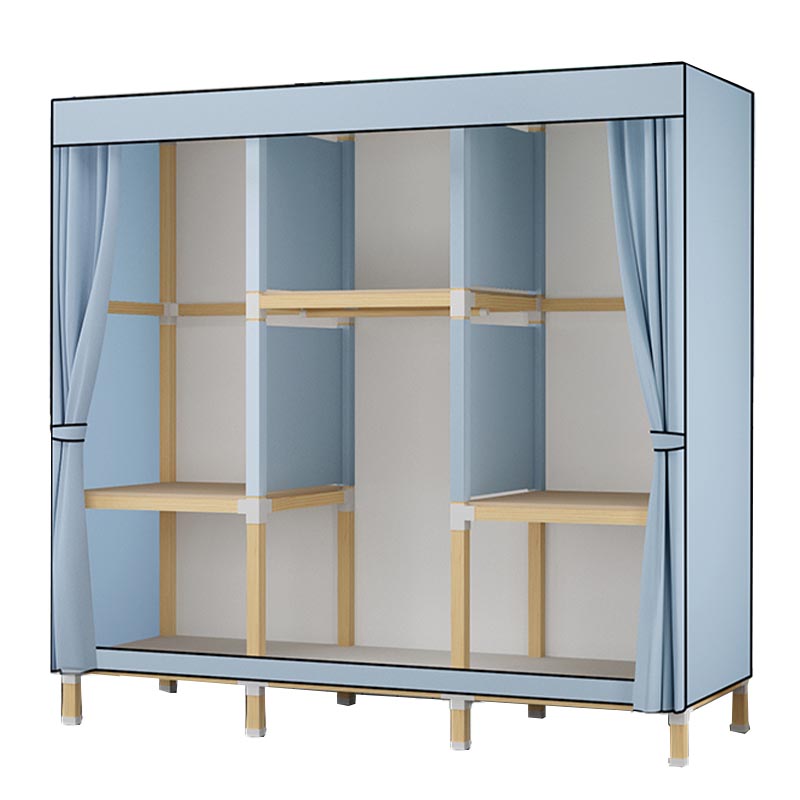 Contemporary Storage Cabinet Engineered Wood Wardrobe Closet