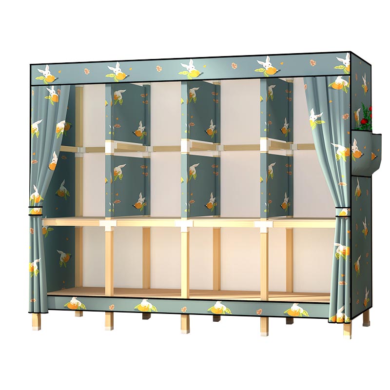 Contemporary Storage Cabinet Engineered Wood Wardrobe Closet