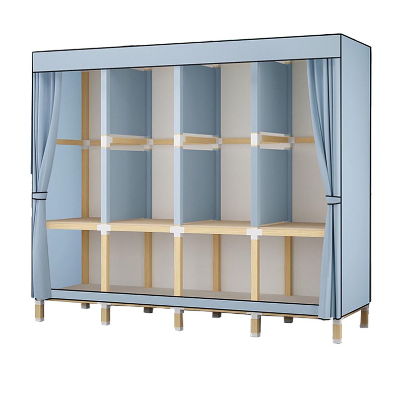 Contemporary Storage Cabinet Engineered Wood Wardrobe Closet