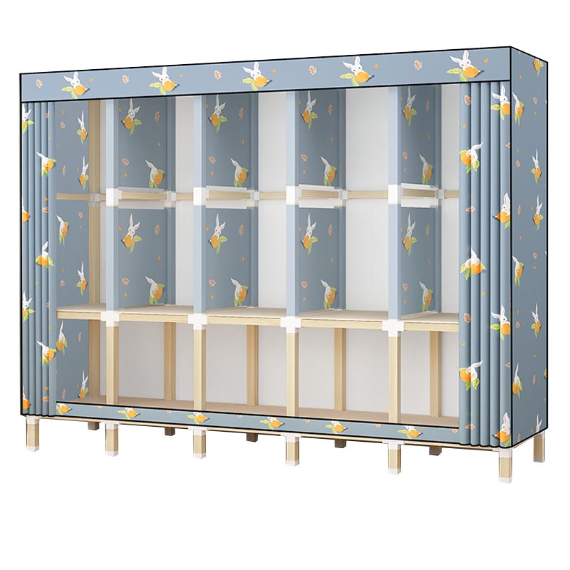 Contemporary Storage Cabinet Engineered Wood Wardrobe Closet