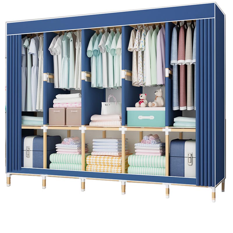 Contemporary Storage Cabinet Engineered Wood Wardrobe Closet