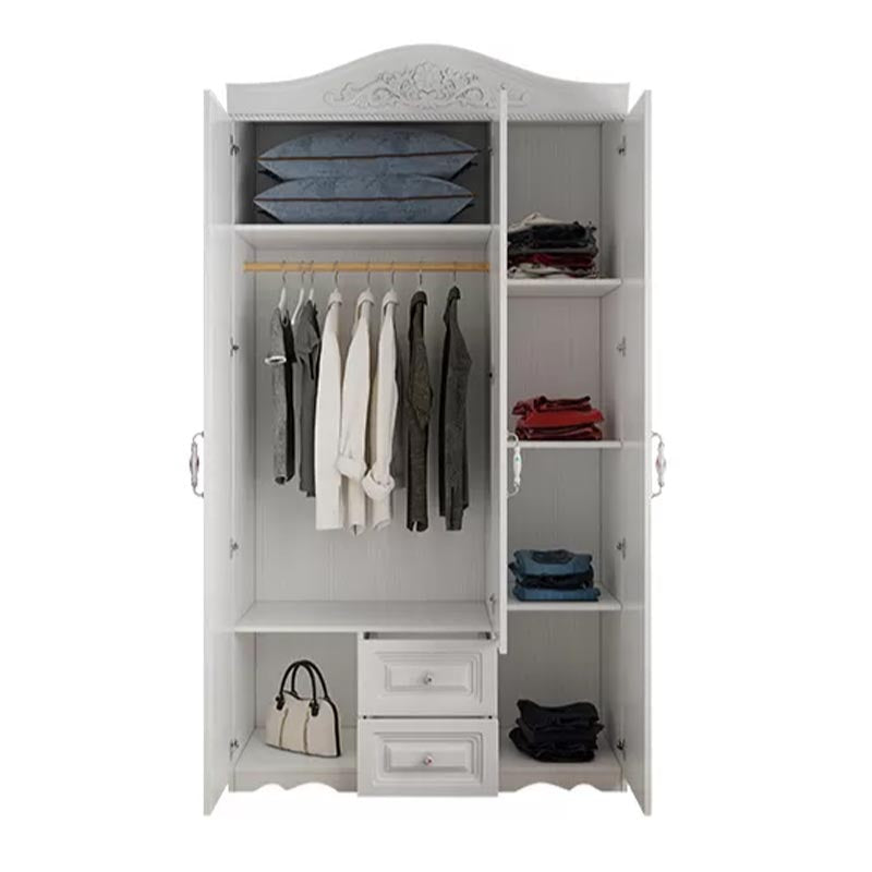 Manufactured Wood White Storage Cabinet French Country Cabinet with Drawers