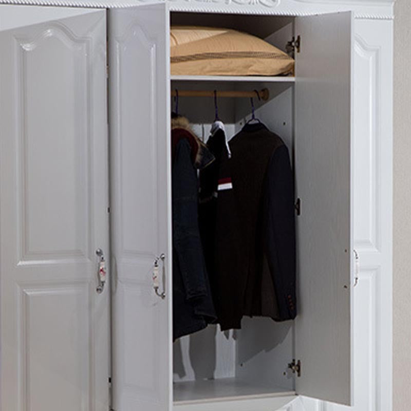 Manufactured Wood White Storage Cabinet French Country Cabinet with Drawers