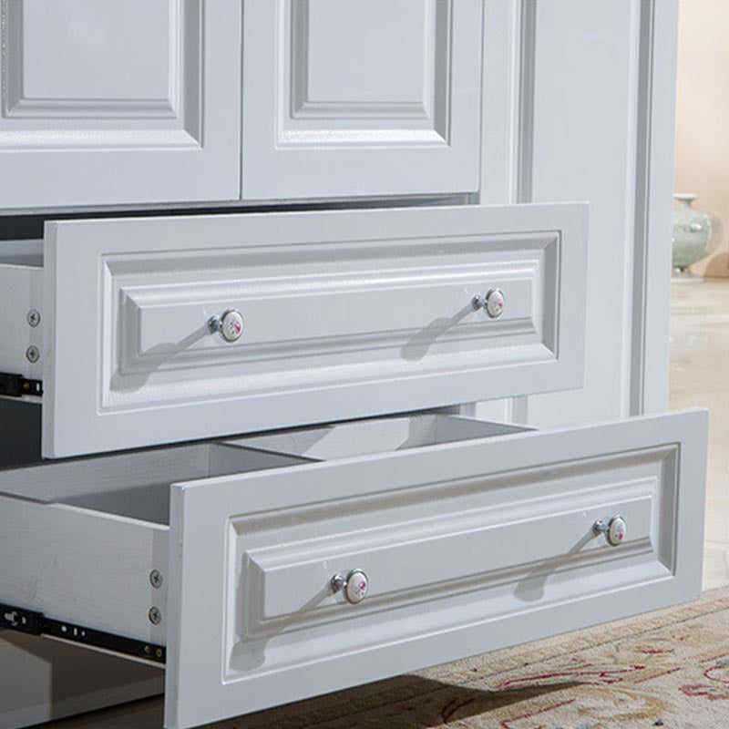 Manufactured Wood White Storage Cabinet French Country Cabinet with Drawers