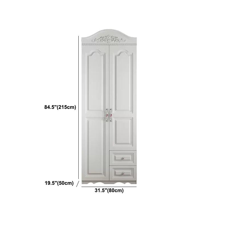 Manufactured Wood White Storage Cabinet French Country Cabinet with Drawers