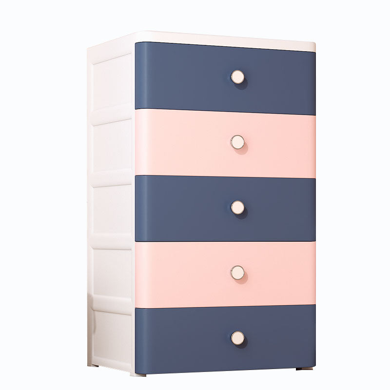 Plastic Wardrobe Cabinet with Drawer Non-Hanging Armoire Cabinet for Home