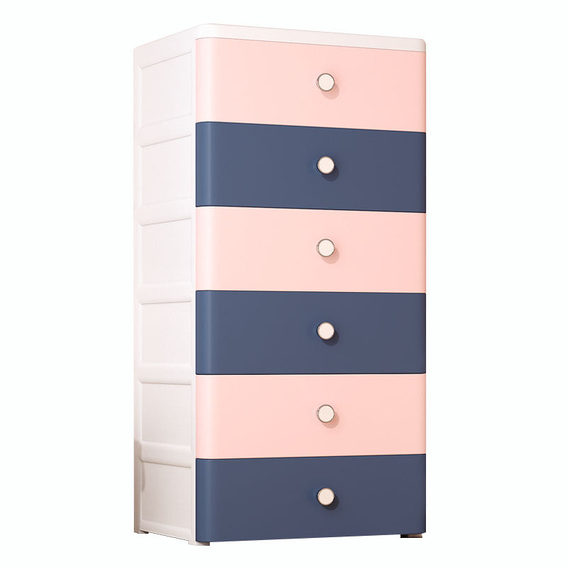 Plastic Wardrobe Cabinet with Drawer Non-Hanging Armoire Cabinet for Home