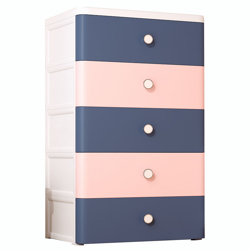 Plastic Wardrobe Cabinet with Drawer Non-Hanging Armoire Cabinet for Home