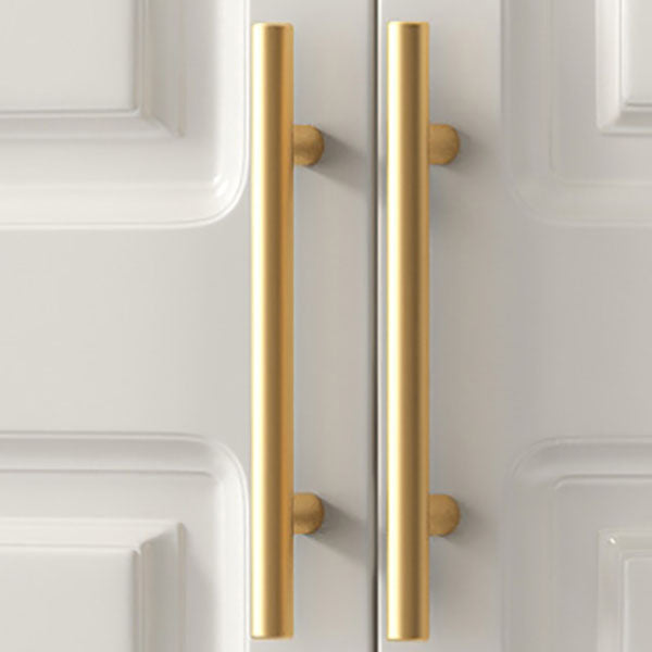 French Country Wardrobe White Colour Wooden Wardrobe Closet With 2 Drawers