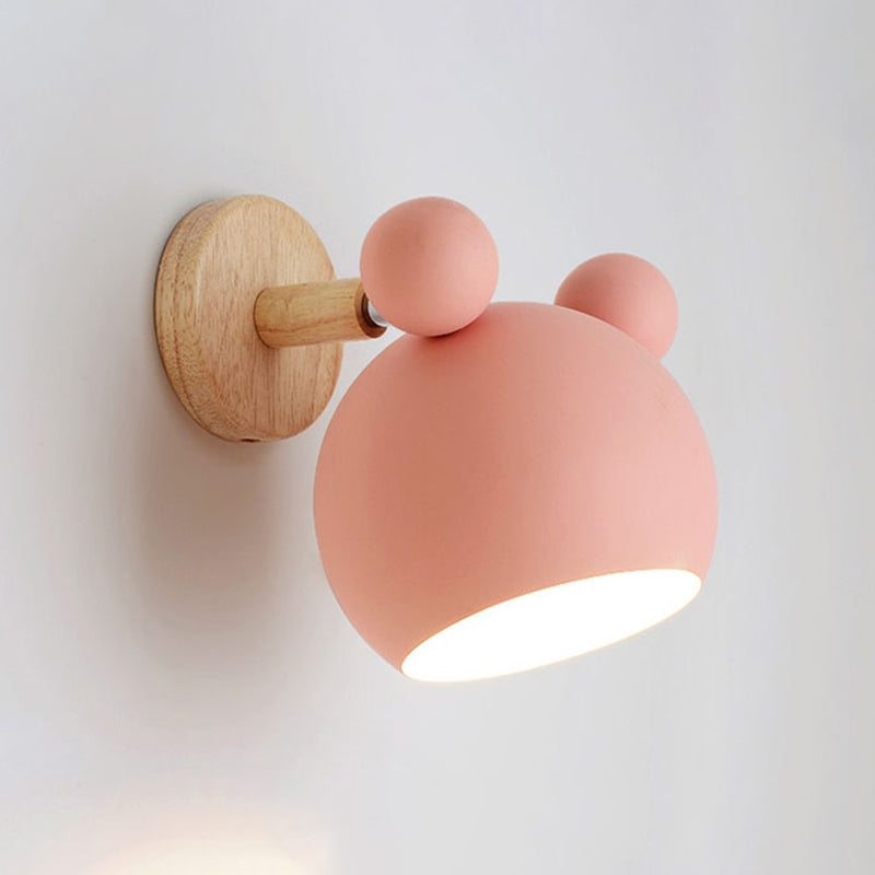 Metal Wall Lights Modern Macaron Style 1 Light Wall Sconce for Living Room