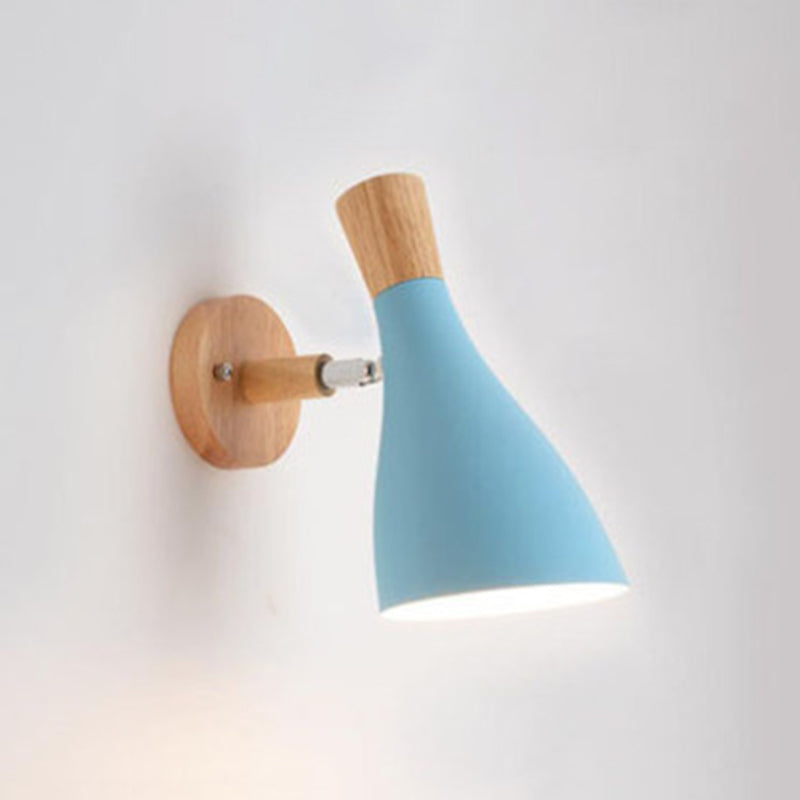 Metal Wall Lights Modern Macaron Style 1 Light Wall Sconce for Living Room