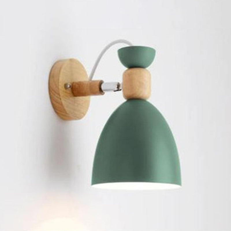 Metal Wall Lights Modern Macaron Style 1 Light Wall Sconce for Living Room