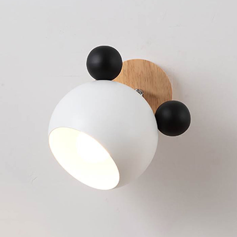 Metal Wall Lights Modern Macaron Style 1 Light Wall Sconce for Bedroom