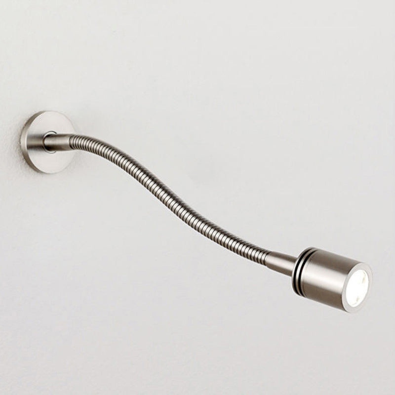 Modern Simple Metal Wall Light Cylinder Shape Adjustable LED Wall Lamp for Bedroom