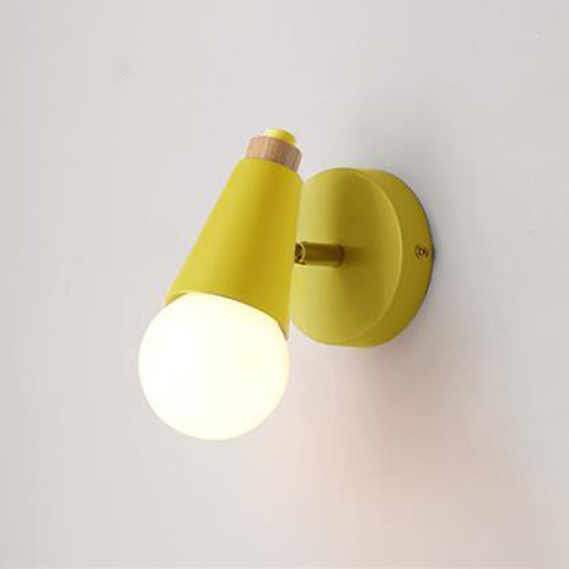 Metal Unique Shape Wall Lights Modern Style 1 Light Wall Sconce for Bedroom