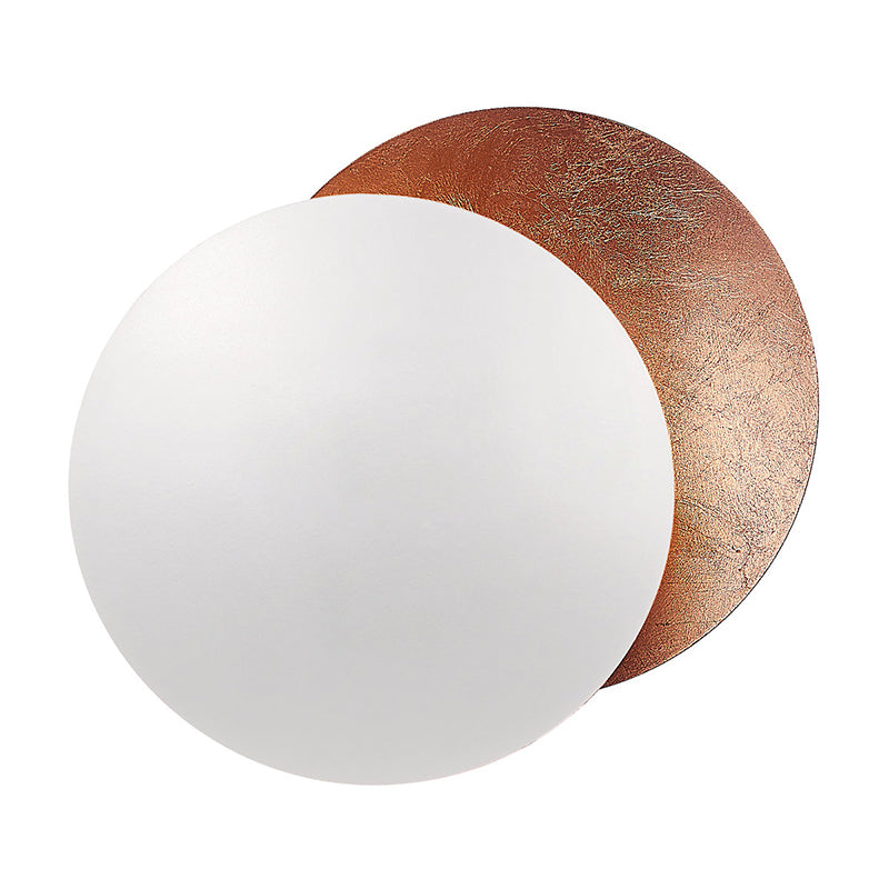 1-Light Disk Wall Mount Light Modern Style Metal Wall Sconce Lights