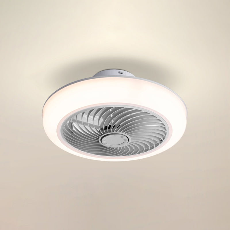 Metal Ceiling Fan Lighting Modern Style 1 Light Ceiling Fan Light for Dining Room