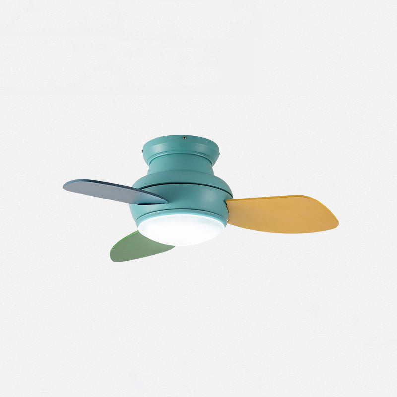 1 Light Ceiling Fan Lamp Modern Style Metal Ceiling Fan Light for Children's Room