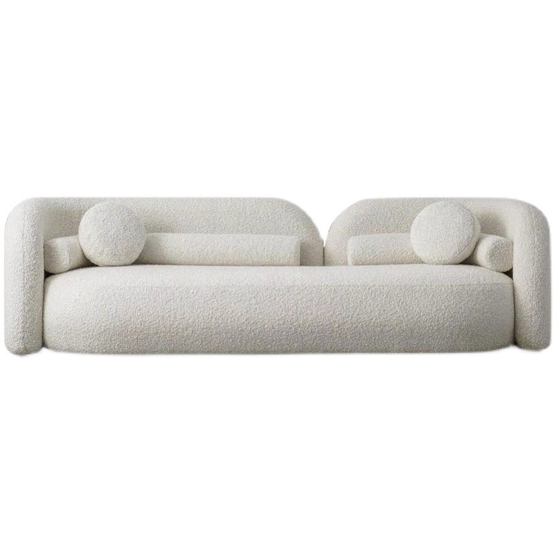 Modern Style Sofa Low Back Cushioned Sofa Padded with Sponge Cushions Sofa