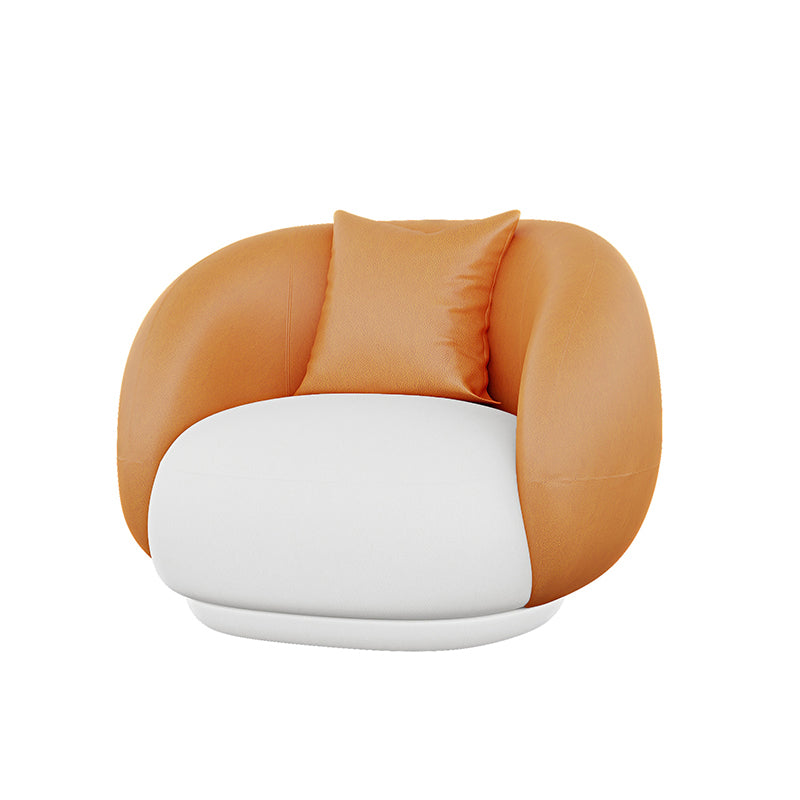 Contemporary Sloped Arm Sofa 28.34 Feet Tall Curved Sofa for Living Room