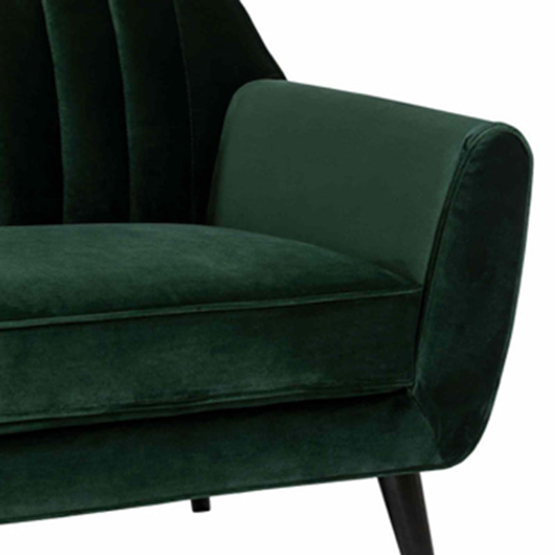 33.4"H Flared Arm Solid Color Velvet Standard Sofa for Living Room