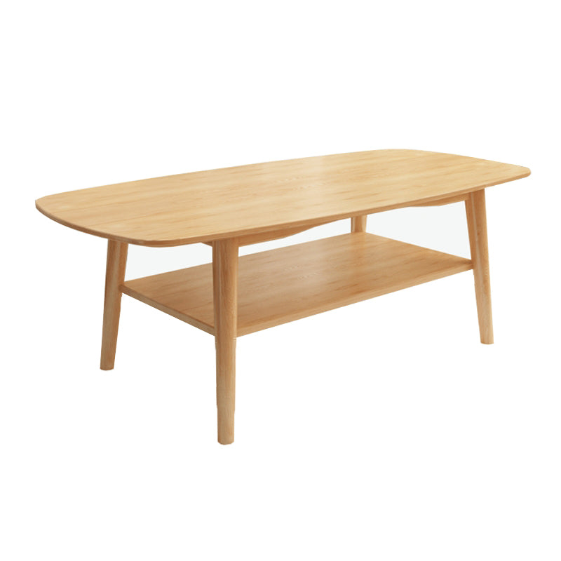 North European Wooden Coffee Table Rectangle 4 Legs 1 Coffee Table