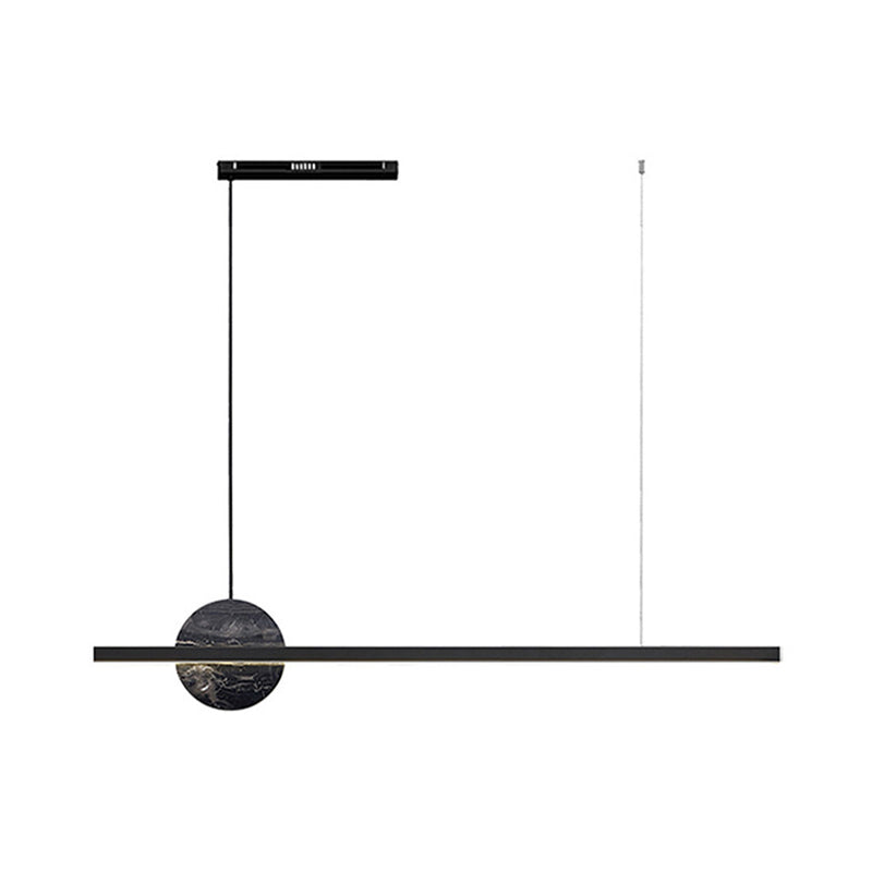 Simple Hanging Island Light Marble LED Hanging Lighting Fixture for Sitting Room