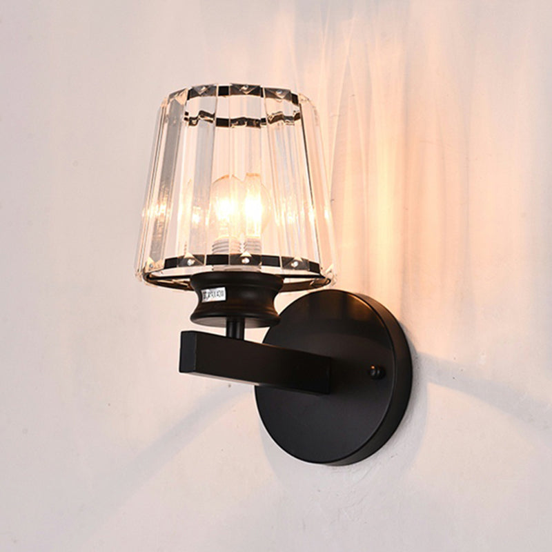 Crystal Wall Lights Modern Style 1 Light Wall Sconce for Bedroom