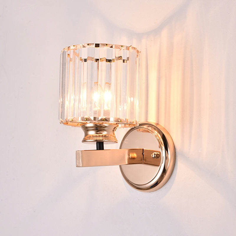 Crystal Wall Lights Modern Style 1 Light Wall Sconce for Bedroom