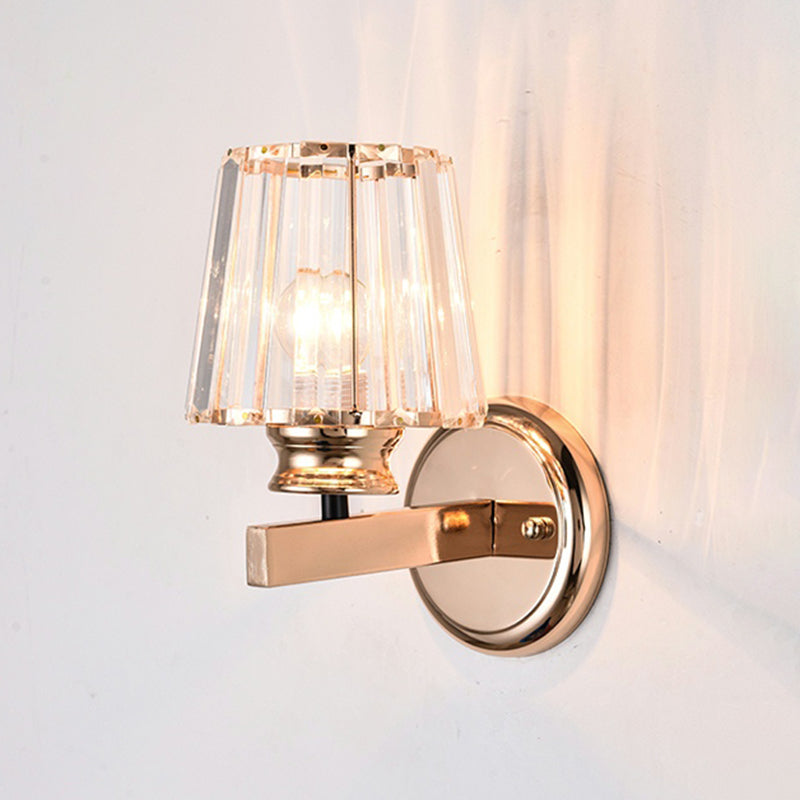Crystal Wall Lights Modern Style 1 Light Wall Sconce for Bedroom