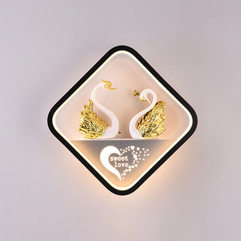 Metal Wall Lights Modern Style 1 Light Wall Sconce for Children's Room