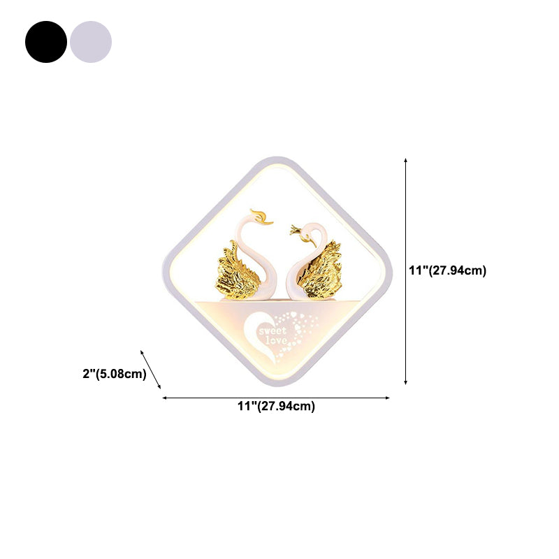 Metal Wall Lights Modern Style 1 Light Wall Sconce for Children's Room