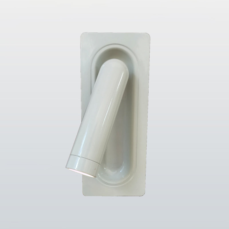 1-Light Cylinder Wall Mount Light Modern Style Metal Reading Wall Lamp