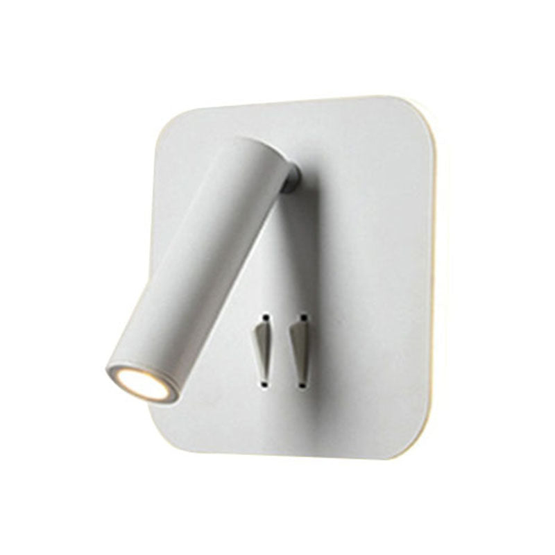 2-Light Geometric Wall Mount Light Modern Style Metal Reading Wall Lamp