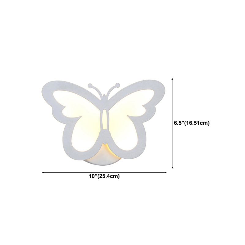 1-Light Geometric Wall Mount Light Modern Style Metal Wall Mount Lighting in White