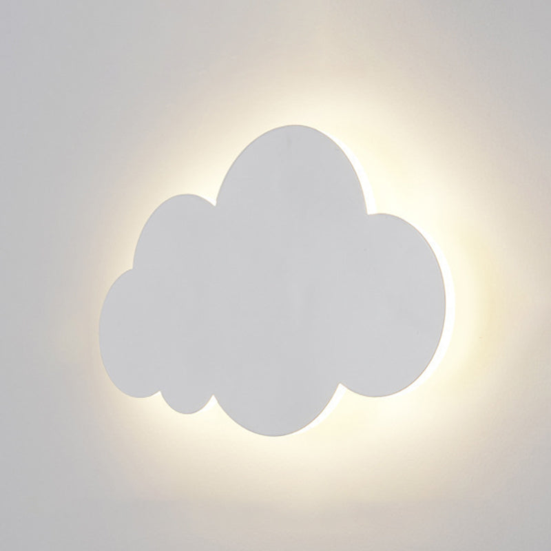 Kids Multicolor Wall Sconce Cloud Metal Wall Light Fixture for Bedroom