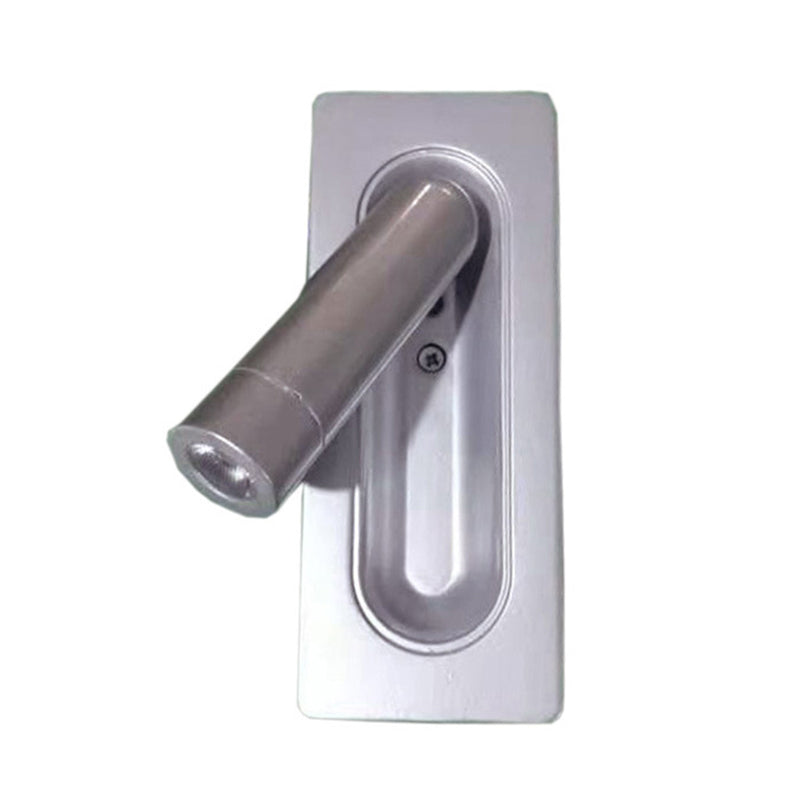 1-Light Geometric Wall Mount Light Modern Style Metal Reading Wall Lamp