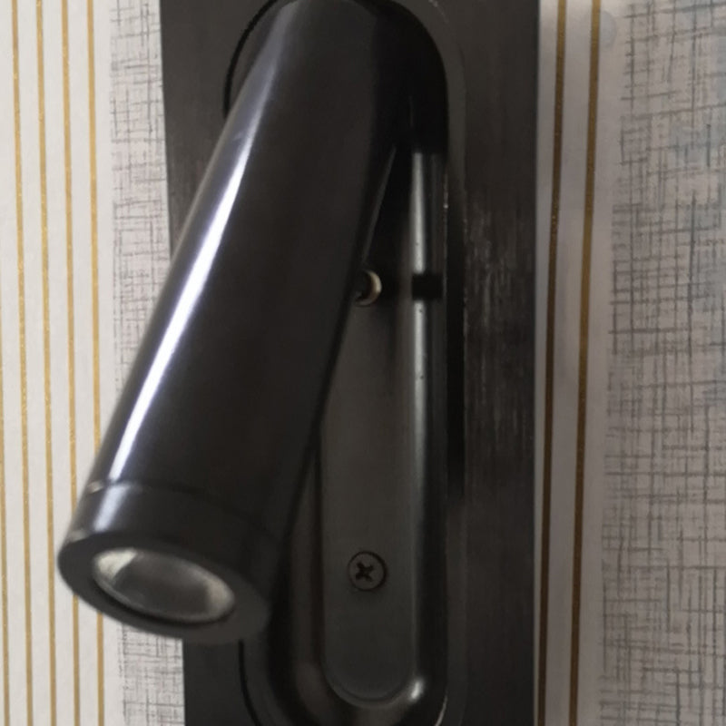 1-Light Geometric Wall Mount Light Modern Style Metal Reading Wall Lamp