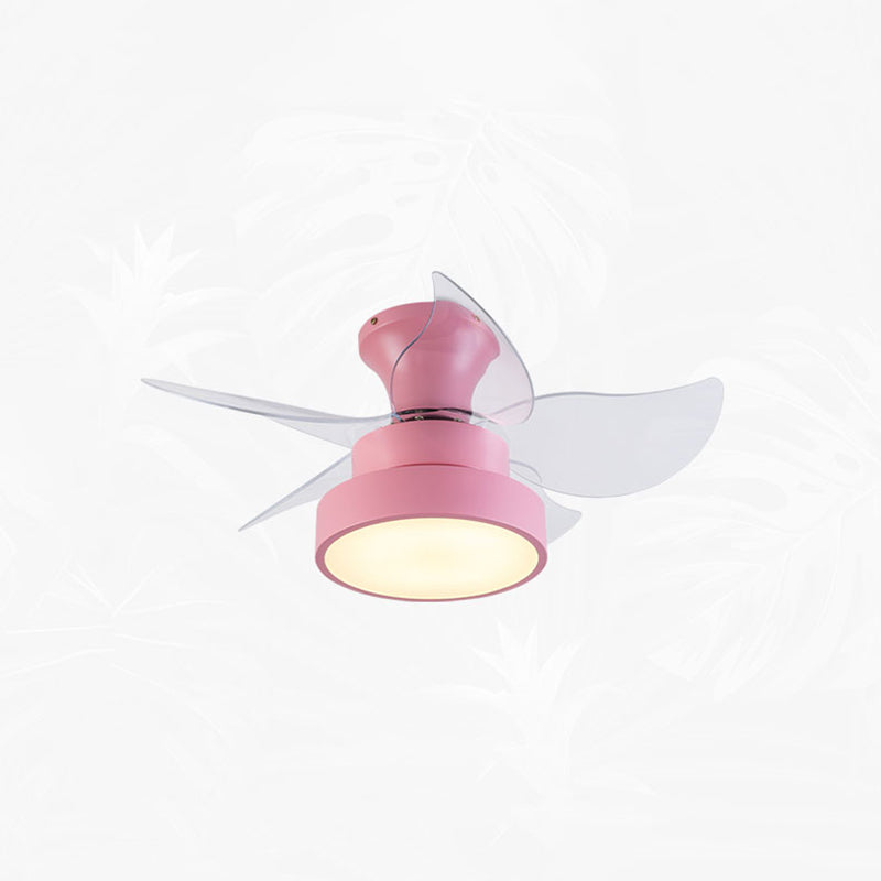 1 Light Ceiling Fan Light Modern Style Metal Ceiling Fan Lighting for Dining Room