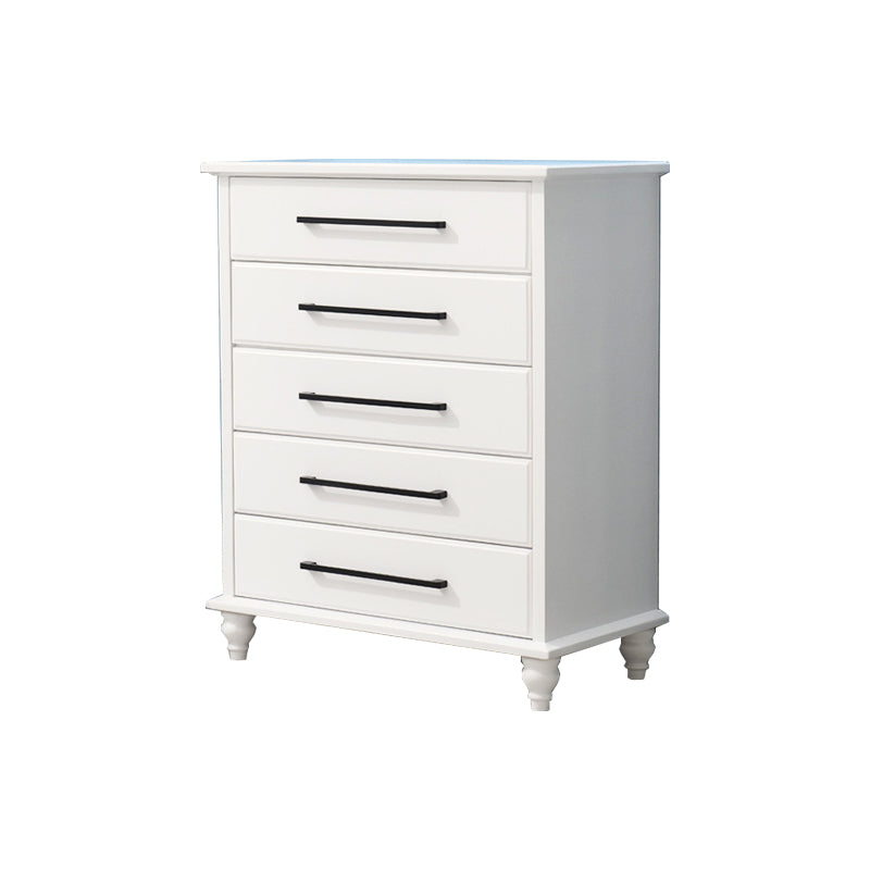 5 / 7 / 8 Drawers White Wooden Storage Chest Modern Style Storage Chest Dresser